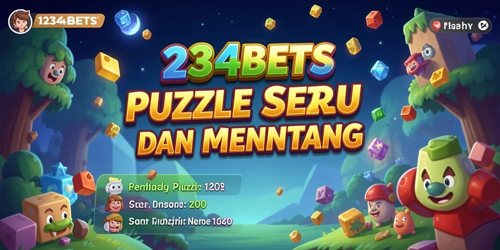 Tampilan gameplay Puzzle yang menarik di 1234BETS.