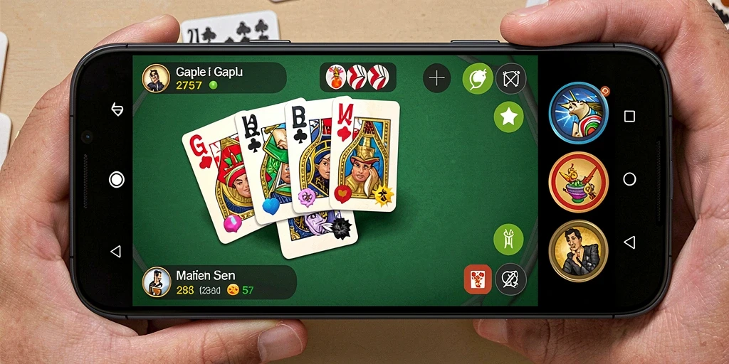 Tampilan gameplay Gaple yang menarik dan interaktif.