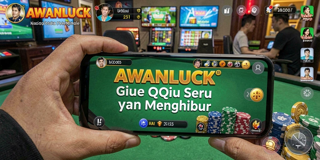 Tampilan gameplay seru dari AWANLUCK dalam QiuQiu.