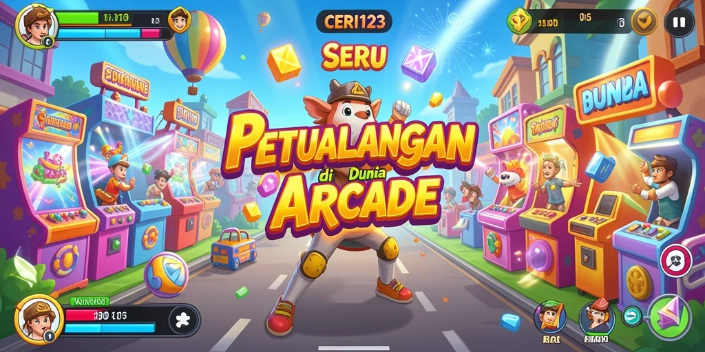 Tampilan gameplay seru dari CERI123 di dunia arcade.
