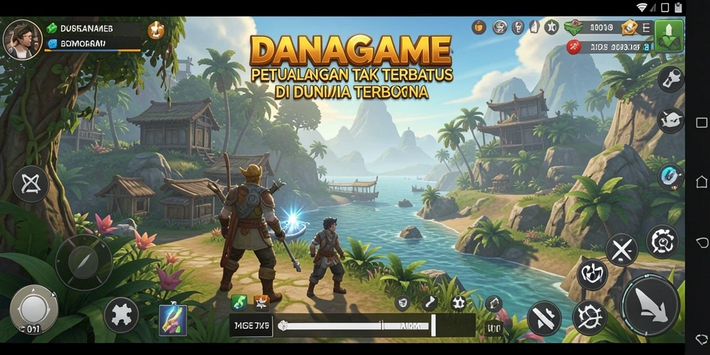 Screenshot gameplay menampilkan aksi seru di dunia terbuka.