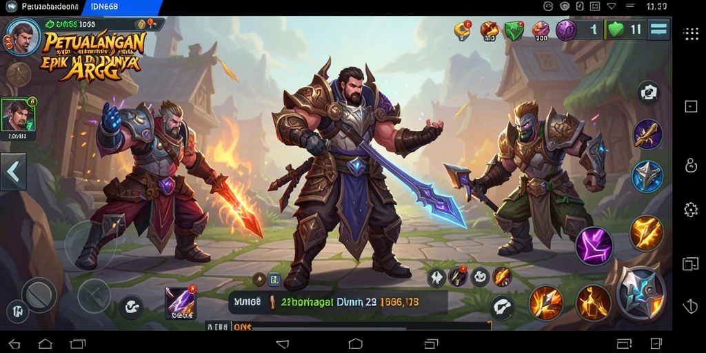 Tampilan gameplay epik dari IDN668 dengan aksi mendebarkan.