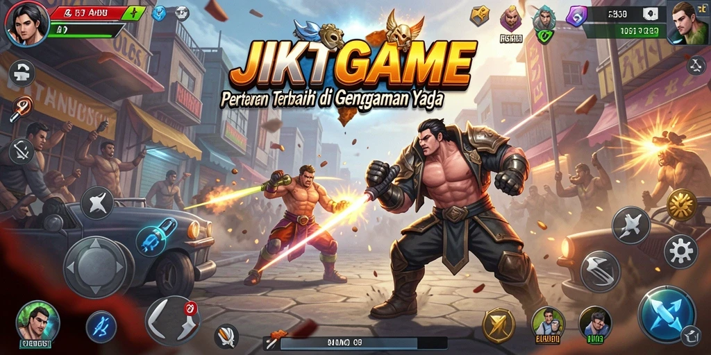Tampilan seru dari gameplay Fighting di JKTGAME.