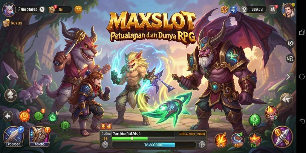 Tangkap momen seru dari gameplay RPG MAXSLOT.