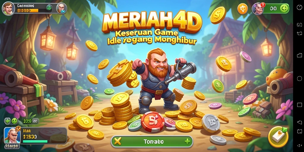 Tampilan antarmuka gameplay MERIAH4D yang menarik dan penuh warna.