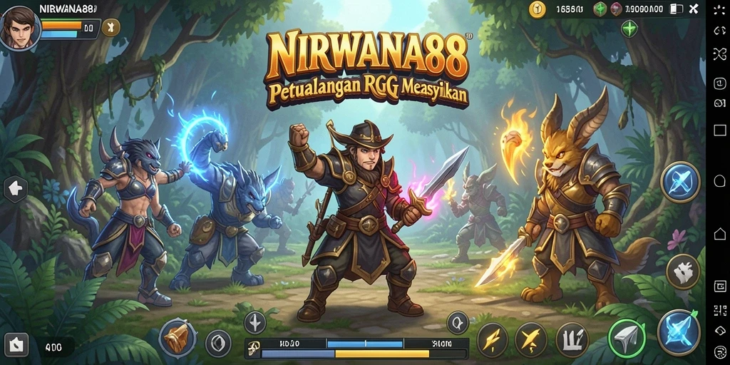 Screenshot dari gameplay NIRWANA88 yang menampilkan pertarungan mendebarkan.