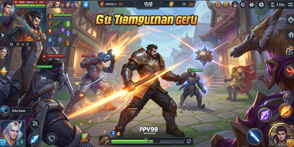 Tangkapan layar gameplay seru dari PPV99 dalam aksi MOBA.