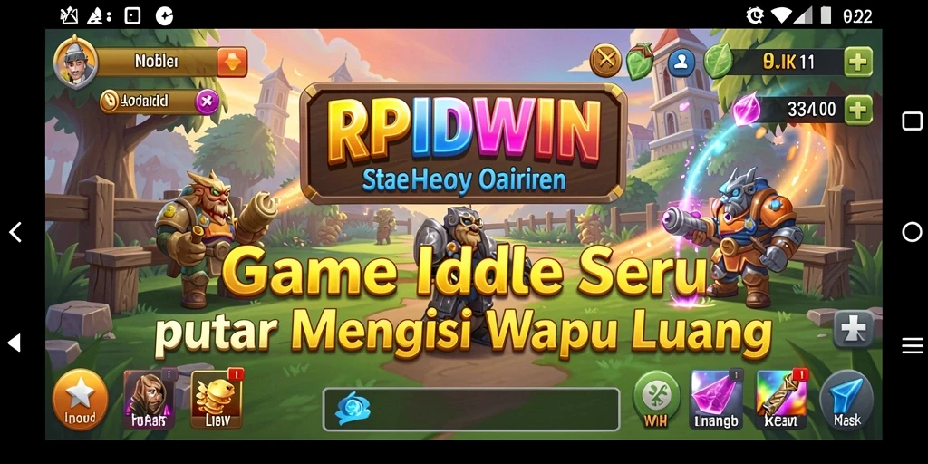 Tampilan gameplay RPIDWIN yang menarik dan santai.