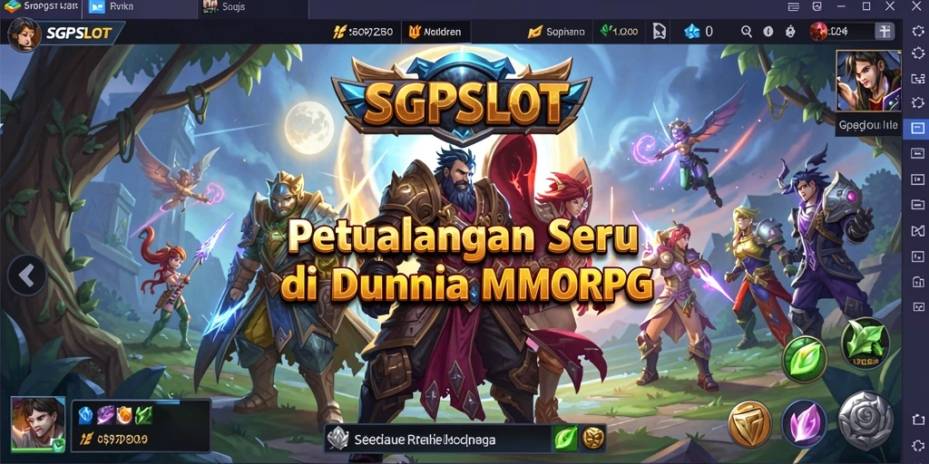 Screenshot gameplay SGPSLOT yang menampilkan aksi seru MMORPG.