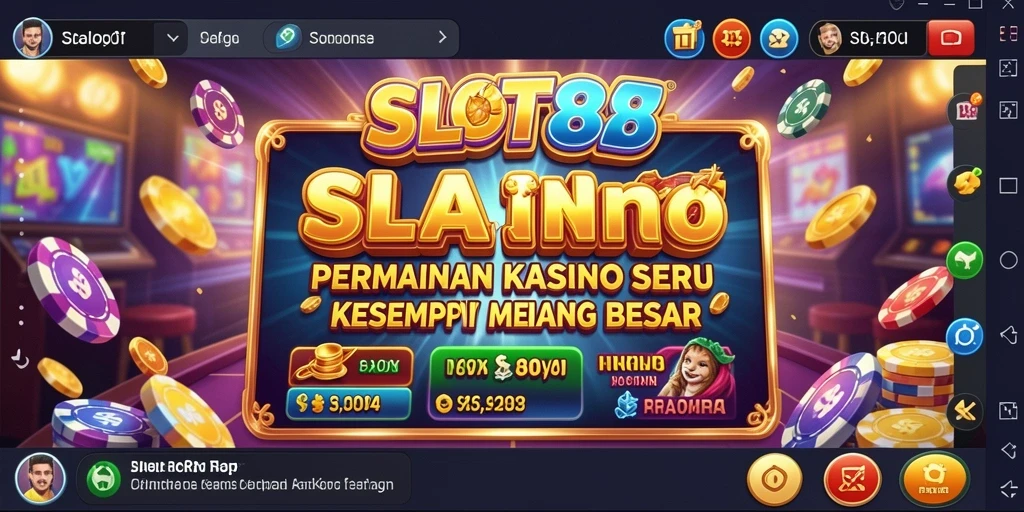Tampilan gameplay menarik dari SLOT88 dengan mesin slot yang beragam.