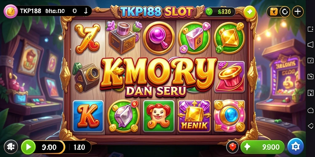 Tampilan gameplay Slot TKP188 yang menarik dan penuh warna.