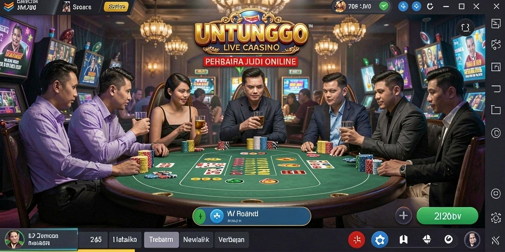 Gameplay menegangkan di UNTUNGGO Live Casino dengan dealer profesional.