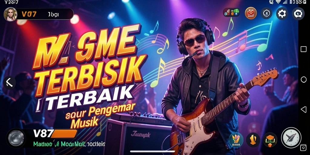 Screenshot <strong>V87</strong> menampilkan gameplay seru dengan alunan musik yang menggugah semangat.