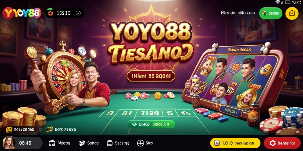 Tampilan gameplay Kasino yang menarik dan mendebarkan di YOYO88.